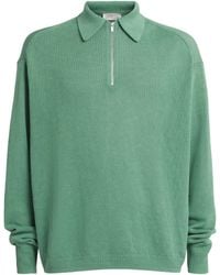 Studio Nicholson - Heddy Zip-Up Polo Sweater - Lyst