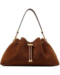 Jimmy Choo - Medium Suede Cinch Bucket Bag - Lyst