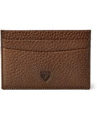 Aspinal of London - Grained Leather Slim Card Holder - Lyst