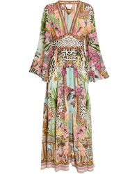 Camilla - Silk Dear Amore Mio Maxi Dress - Lyst