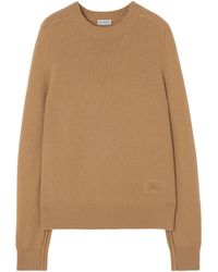 Burberry - Cashmere-Blend Embroidered-Ekd Sweater - Lyst