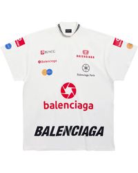 Balenciaga - Oversized Top League T-shirt - Lyst