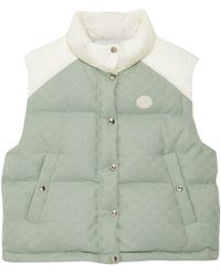 Gucci - Gg Canvas Padded Gilet - Lyst