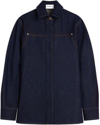 Givenchy - Denim Contrast-Stitch Shirt - Lyst