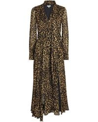 Toccin - Chiffon Leopard Jane Midi Dress - Lyst