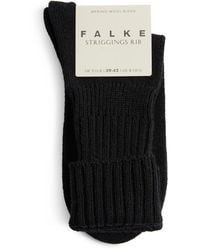 FALKE - Virgin Wool-Blend Striggings Socks - Lyst