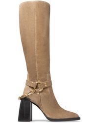 Jimmy Choo - Isabelle 95 Suede Knee-High Boots - Lyst