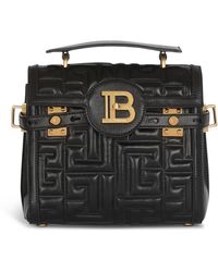 Balmain - Leather B-buzz 23 Top-handle Bag - Lyst