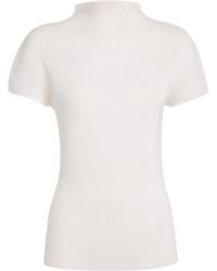 Pleats Please Issey Miyake - High-Neck Mist Basics T-Shirt - Lyst