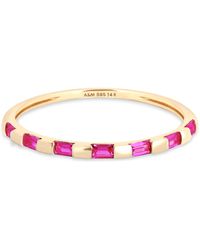 Astrid & Miyu - And Sapphire Baguette Ring - Lyst