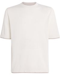 Eleventy - Cotton Knitted T-Shirt - Lyst
