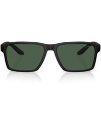 Prada Linea Rossa - Rectangle Sunglasses - Lyst