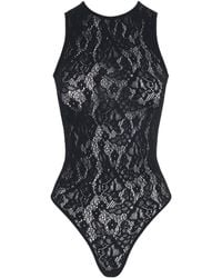 Wolford - Infinite Rose Net Bodysuit - Lyst