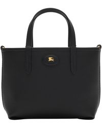 Burberry - Mini Leather Reversible Bloomsbury Tote​ Bag - Lyst