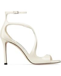 Jimmy Choo - Azia 95 Patent Leather Sandals - Lyst