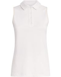 Eleventy - Cotton Sleeveless Polo Shirt - Lyst