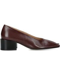 Maison Margiela - Leather Piped Heeled Pumps 45 - Lyst
