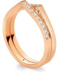Repossi - And Diamond Antifer 2-Row Ring - Lyst