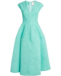 ROKSANDA - V-Neck Kova Midi Dress - Lyst