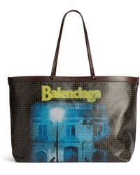 Balenciaga - Large Coated Canvas Select Tote Bag - Lyst