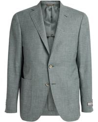 Canali - Wool-Silk-Linen Unlined Blazer - Lyst
