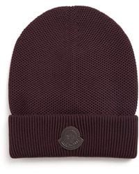 Moncler - Wool Logo Beanie - Lyst