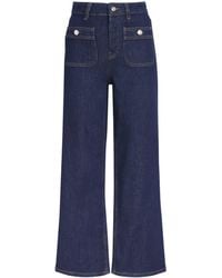 Maje - Patch-Pockets Flared Jeans - Lyst
