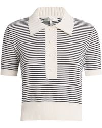 FRAME - Cotton The Graduate Polo Top - Lyst
