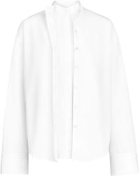Alaïa - Cotton Poplin Layered Shirt - Lyst