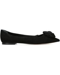 Roger Vivier - Suede I Love Vivier Rose Ballet Flats - Lyst