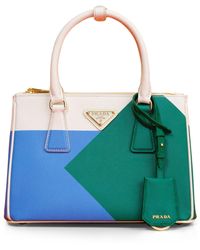 Prada - Small Leather Galleria Top-handle Bag - Lyst
