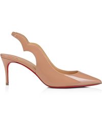 Christian Louboutin - Hot Chick Patent Leather Slingback Pumps 70 - Lyst