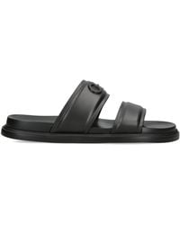 Ferragamo - Leather Gancini Sandals - Lyst