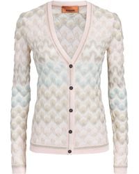 Missoni - Lamé Lace Motif Cardigan - Lyst