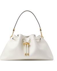 Jimmy Choo - Medium Leather Cinch Shoulder Bag - Lyst