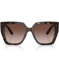 Dolce & Gabbana - Tortoiseshell Oversized Square Sunglasses - Lyst