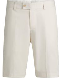 BOSS - Cotton-Silk-Blend Shorts - Lyst