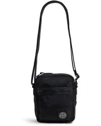 Stone Island - Coated-Nylon Logo Cross-Body Bag - Lyst