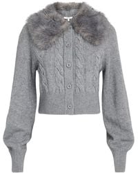 Toccin - Wool-Cashmere Cable-Knit Rita Cardigan - Lyst