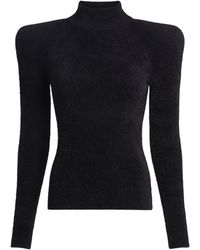 Balmain - Fluffy Ribbed-Knit Sweater - Lyst