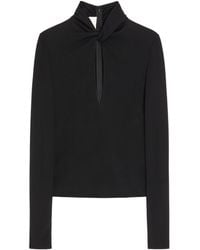 Valentino - Keyhole Long-Sleeve Top - Lyst