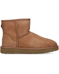 UGG - Classic Mini Ii Suede Cold Weather Shearling Boots - Lyst