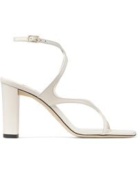 Jimmy Choo - Azie 85 Leather Heeled Sandals - Lyst