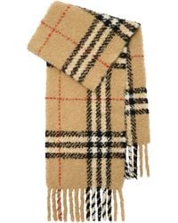 Burberry - Alpaca-Wool Bouclé Check Scarf - Lyst