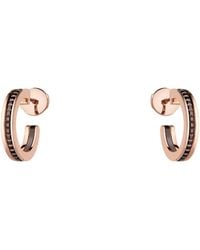Boucheron - Rose And Pvd Quatre Classique Hoop Earrings - Lyst