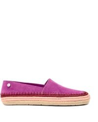 Loewe - X Paula's Ibiza Suede Raffia-Trim Rio Slippers - Lyst