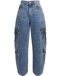 Sandro - Embroidered Barrel Jeans - Lyst