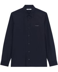 Givenchy - Cotton Poplin Logo Shirt - Lyst
