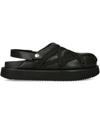 Rick Owens - Leather Padded Megalace Mules - Lyst