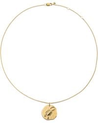 Monica Vinader - Vermeil Zodiac Scorpio Necklace - Lyst